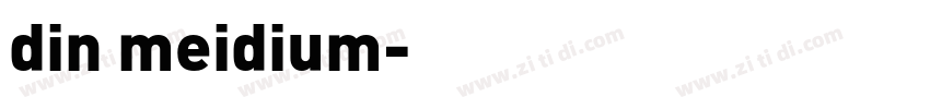 din meidium字体转换